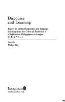 Cover of: Discourse and learning