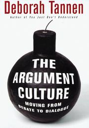 Cover of: The argument culture by Deborah Tannen