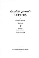 Cover of: Randall Jarrell's letters: an autobiographical and literary selection
