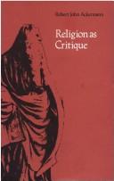 Cover of: Religion as critique
