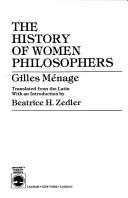 Cover of: The history of women philosophers