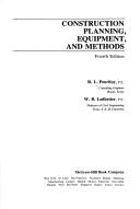 Cover of: Construction planning, equipment, and methods by R. L. Peurifoy