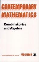 Cover of: Combinatorics and algebra
