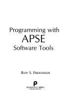 Cover of: Programming with APSE software tools