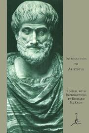 Cover of: Introduction to Aristotle by Aristotle