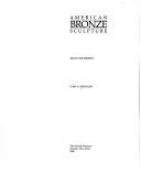 Cover of: American bronze sculpture, 1850 to the present