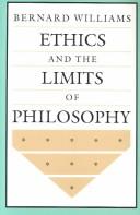Cover of: Ethics and the limits of philosophy