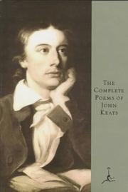 Cover of: The complete poems of John Keats.
