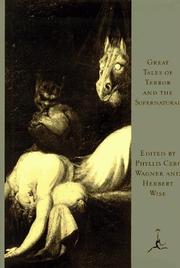 Cover of: Great Tales of Terror and the Supernatural (Modern Library) by 