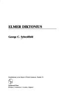 Elmer Diktonius by George C. Schoolfield