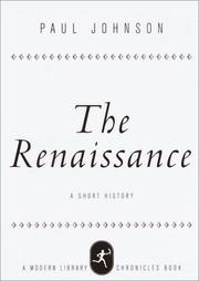 Cover of: The Renaissance: a short history