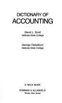 Cover of: Dictionary of accounting