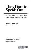 They dare to speak out by Paul Findley
