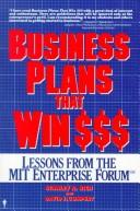 Cover of: Business plans that win $$$ by Stanley R. Rich