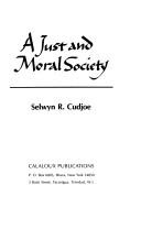 Cover of: A just and moral society