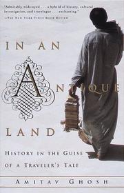 In an antique land by Amitav Ghosh