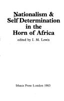 Nationalism & self determination in the Horn of Africa