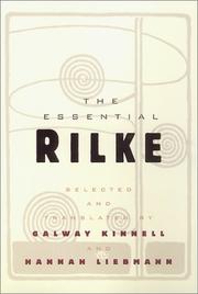 Cover of: The Essential Rilke by Galway Kinnell, Hannah Liebmann