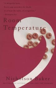 Cover of: Room temperature: a novel
