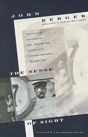 Cover of: The sense of sight: writings