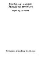 Cover of: Filosofi och revolution: Hegels väg till visdom
