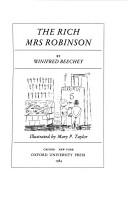Cover of: The rich Mrs Robinson
