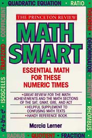Cover of: Math smart by by Marcia Lerner.