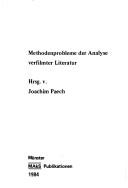 Methodenprobleme der Analyse verfilmter Literatur by Joachim Paech