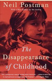 Cover of: The disappearance of childhood