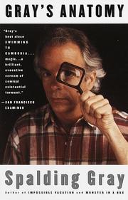Cover of: Gray's anatomy by Spalding Gray