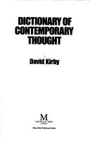 Cover of: Dictionary of contemporary thought