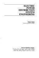 Cover of: Electric power distribution system engineering