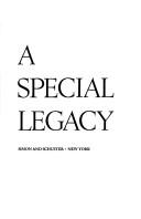 Cover of: A special legacy: an oral history of Soviet Jewish emigrés in the United States