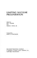 Cover of: Limiting nuclear proliferation