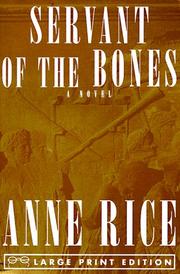 Book: Servant of the bones By Anne Rice