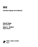 Cover of: VAX assembly language and architecture