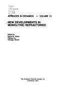 Cover of: New developments in monolithic refractories