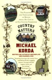 Cover of: Country Matters by Michael Korda, Success Research Cor