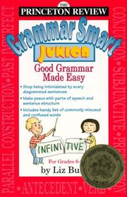 The Princeton Review grammar smart junior by Liz Buffa