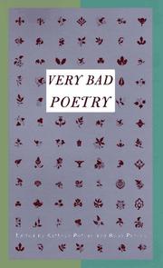 Cover of: Very bad poetry