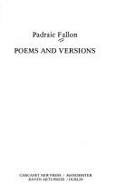 Poems and versions