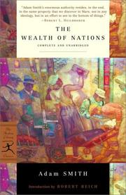 Cover of: The Wealth of Nations (Modern Library Classics) by Adam Smith, Robert Reich
