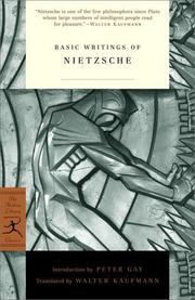 Cover of: Basic writings of Nietzsche
