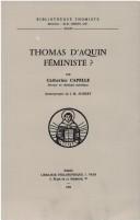 Cover of: Thomas d'Aquin, féministe?