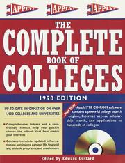 Complete Book of Colleges, 1998 edition (Issn 1088-8594) by Princeton Review