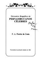 Cover of: Dicionário biográfico de Pernambucanos célebres