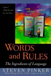 Cover of: Words and Rules by Steven Pinker