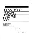 Cover of: Censorship, libraries, and the law