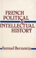 Cover of: French political and intellectual history