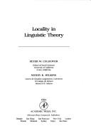 Cover of: Locality in linguistic theory